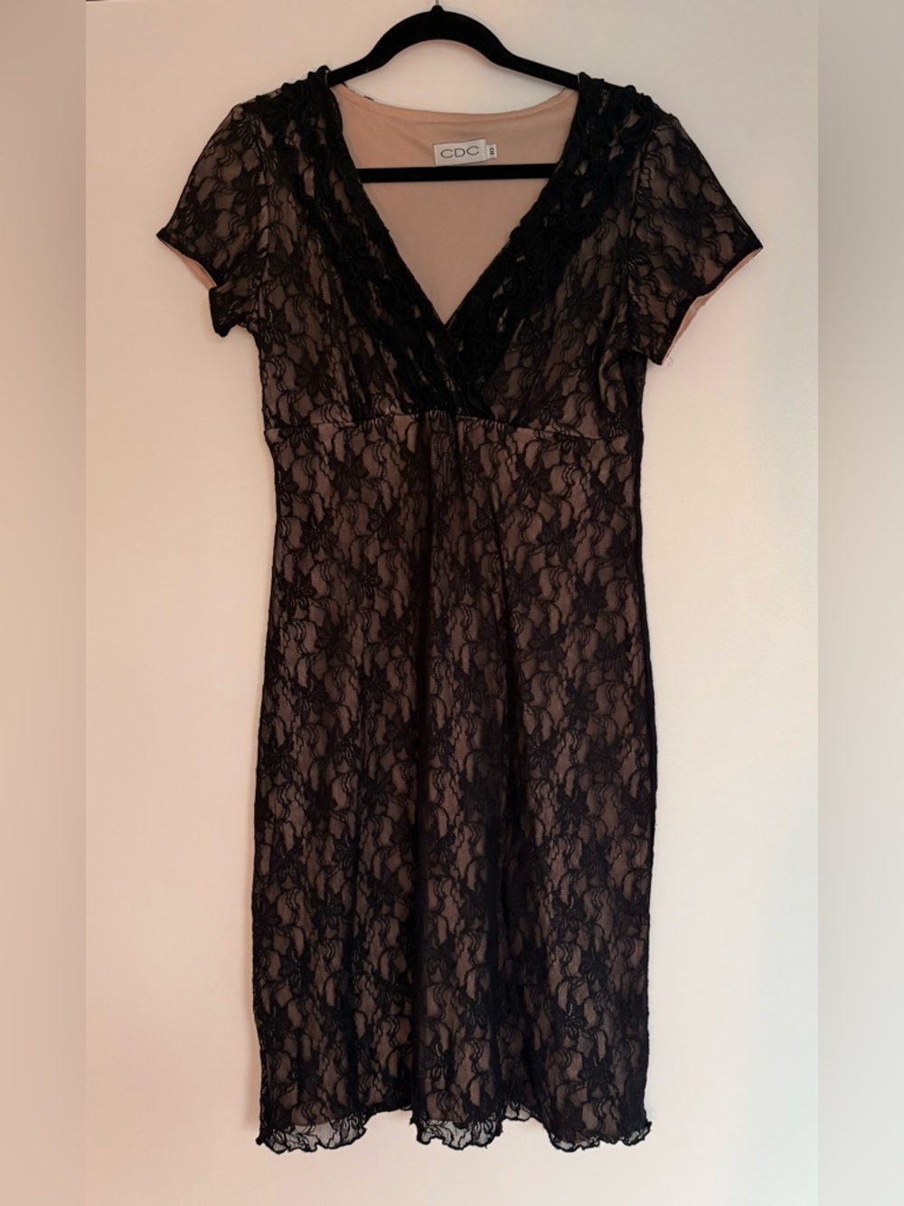 CDC Vintage Y2K Black Lace Dress